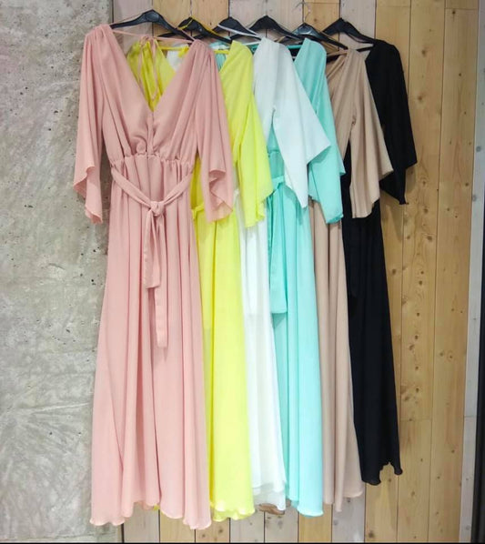 Φόρεμα maxi croise