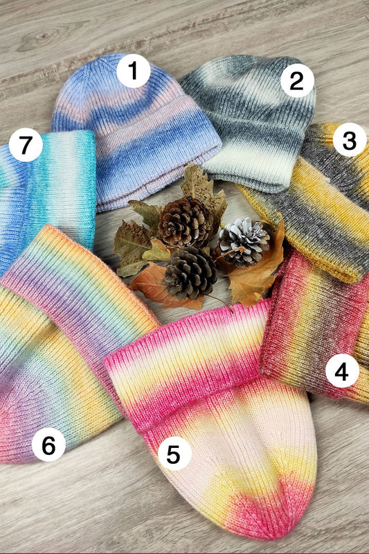 Σκούφος πλεκτός πολύχρωμος