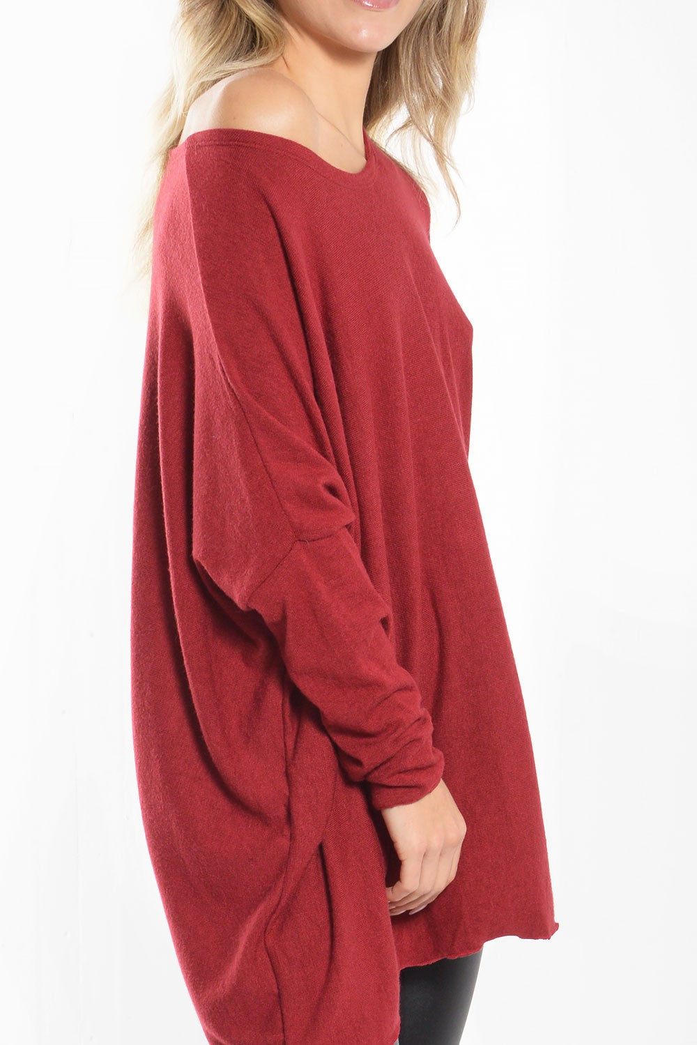 Μπλούζα oversized νυχτερίδα