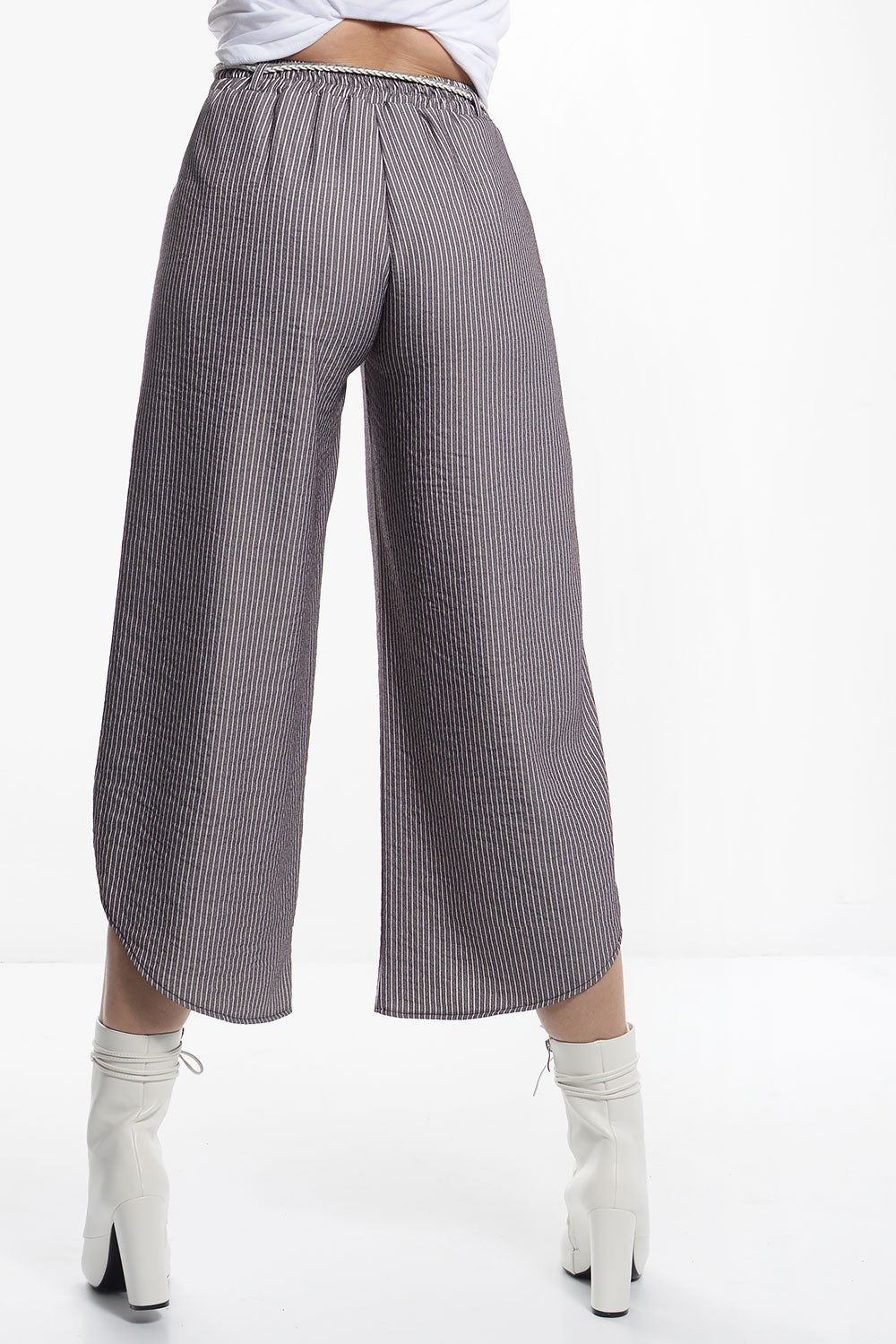 Ζιπ κιλότ ριγέ