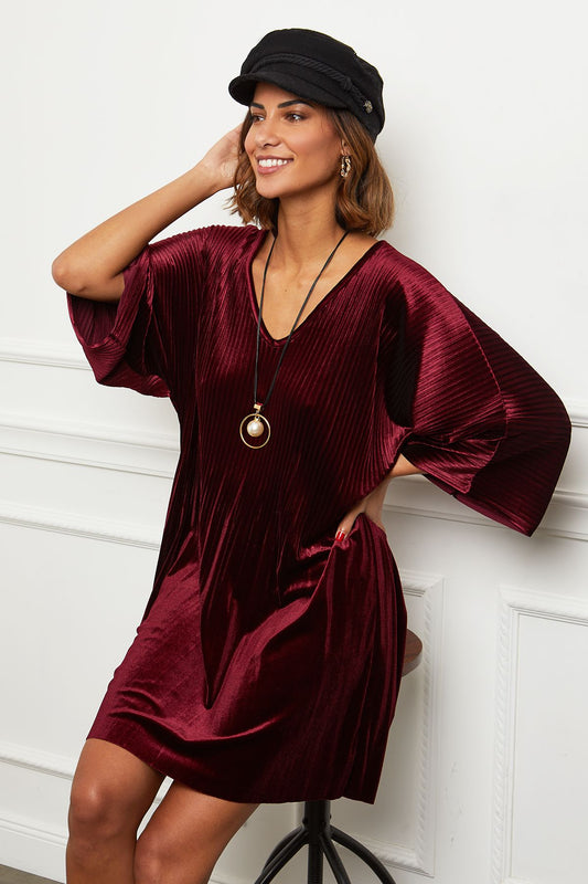 Φόρεμα mini βελουτέ