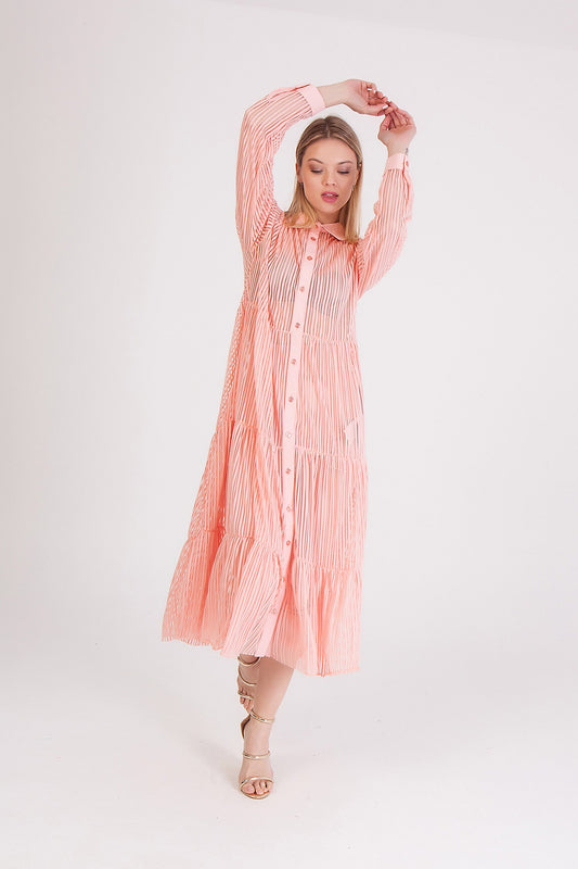 Τunic με ανάγλυφο ριγέ