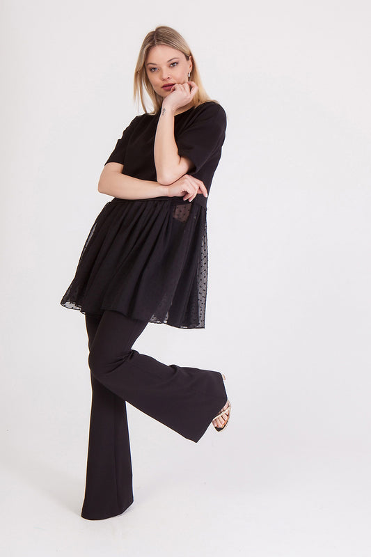 Μπλούζα δύο υφασμάτων