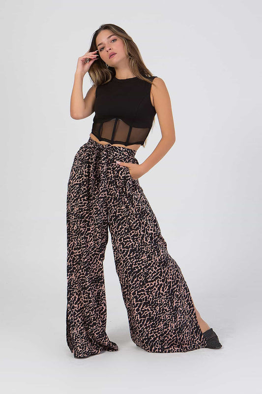 Παντελόνα maxi animal printed