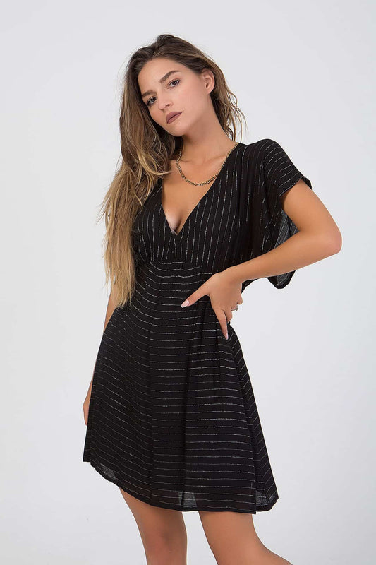 Φόρεμα mini ριγέ