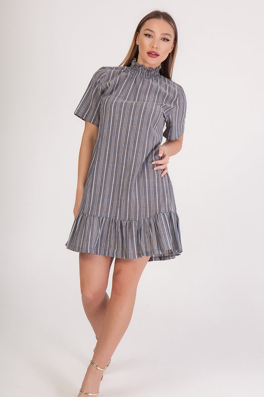 Φόρεμα mini ριγέ