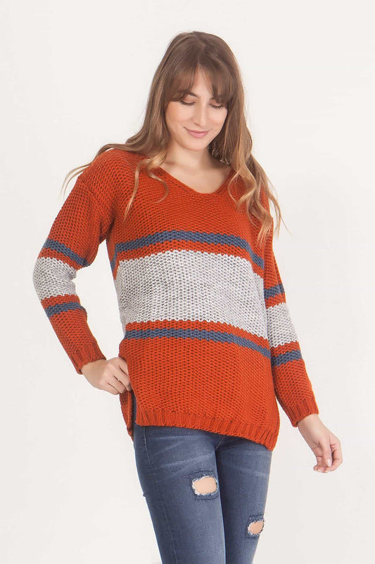 Μπλούζα πλεκτή πολύχρωμη
