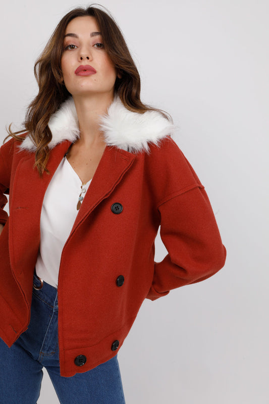 Jacket με γουνάκι