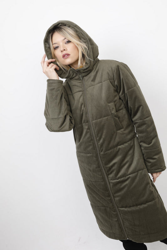 Παλτό midi κοτλέ