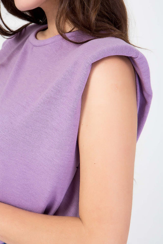 Μπλούζα αμάνικη με βάτες