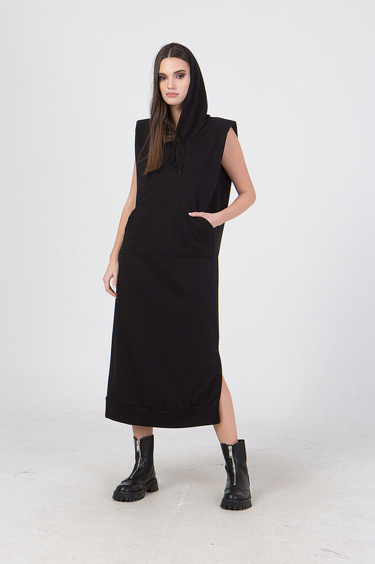 Φόρεμα maxi φούτερ