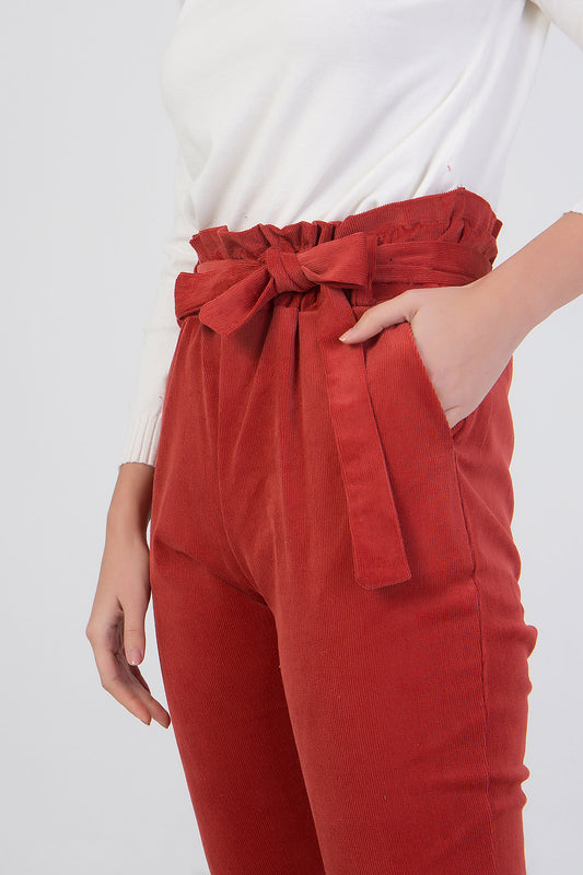 Παντελόνι κοτλέ ψηλόμεσο