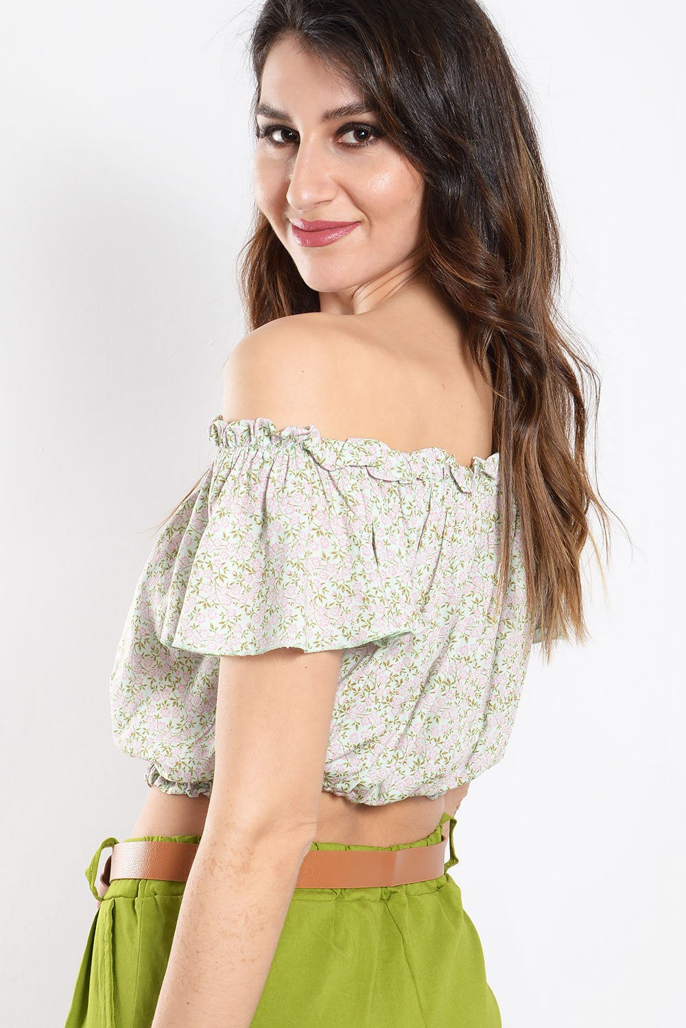Top cropped floral
