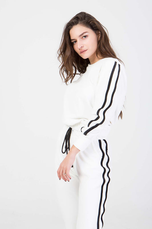 Σετ βελουτέ φούτερ - παντελόνι