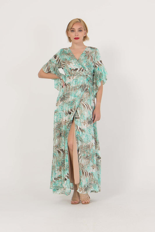 Φόρεμα maxi βραδινό floral