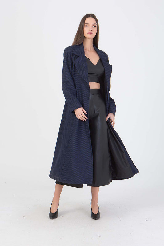 Παλτό με printed μοτίβα