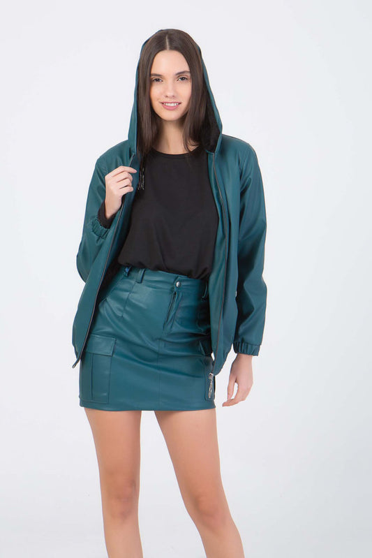 Σετ φούστα - jacket δερματίνης