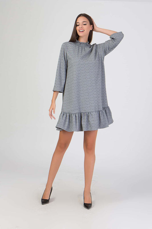 Φόρεμα mini πτι-καρό