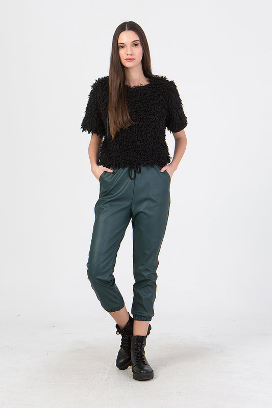 Μπλούζα χνουδωτή μπουκλέ