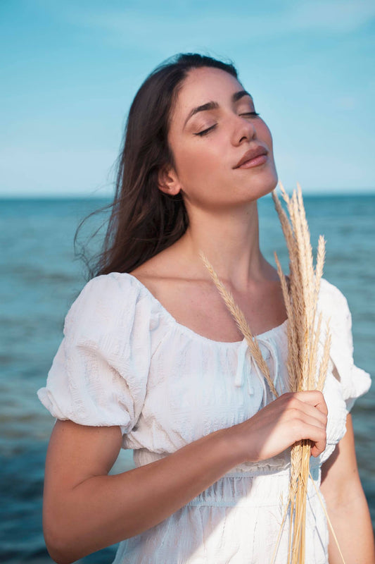 Τοπ με balloon μανίκια