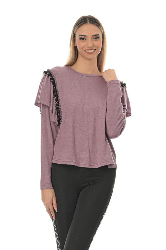 Μπλούζα με βολάν