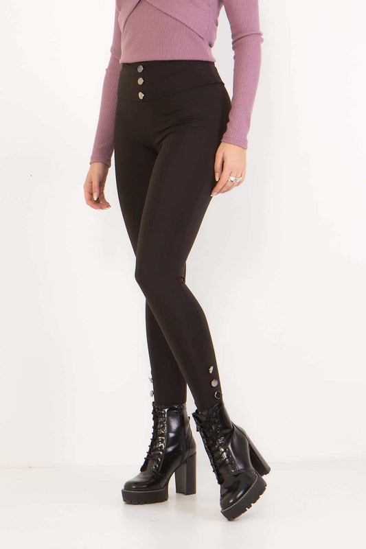 Leggings με διακοσμητικά κουμπιά