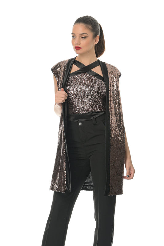 Γιλέκο με παγιέτες