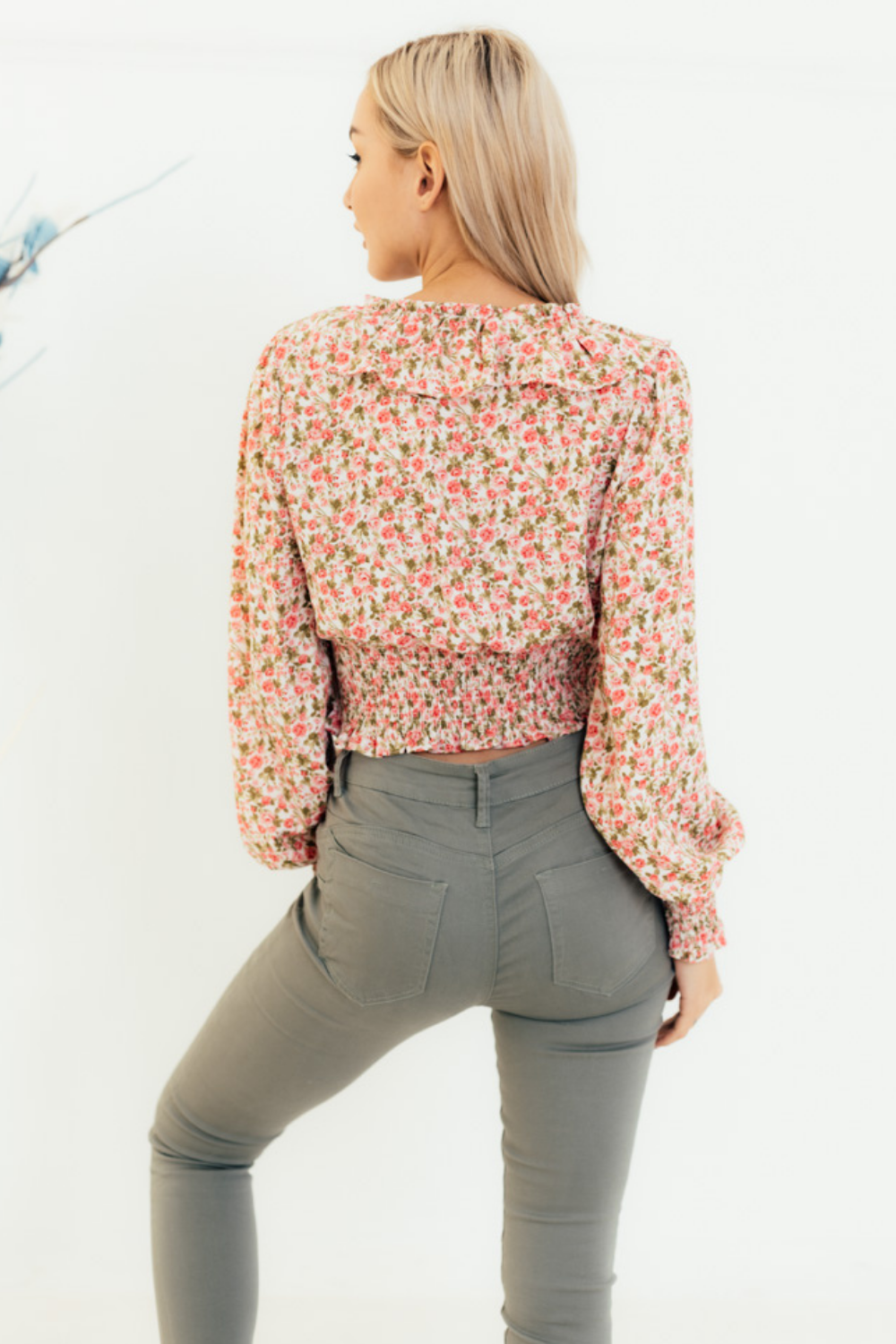 Top cropped floral