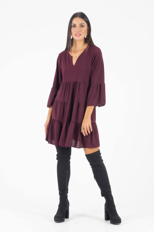 Φόρεμα mini με βολάν