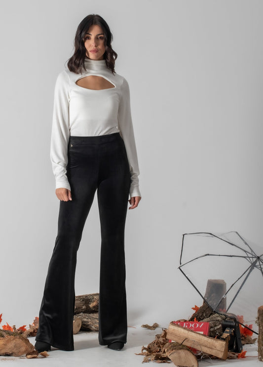 Παντελόνα καμπάνα βελουτέ