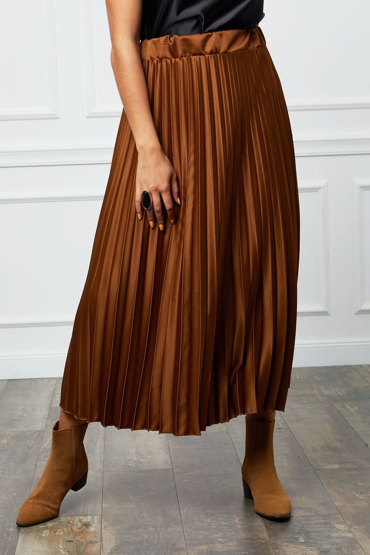 Φούστα maxi πλισέ