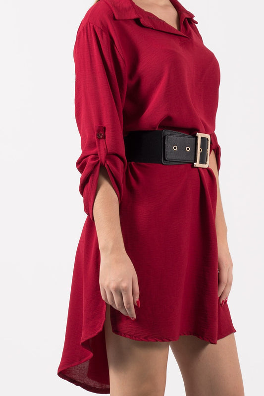 Πουκαμίσα ασύμμετρη χωρίς κουμπιά