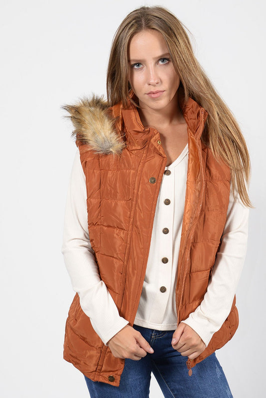 Μπουφάν αμάνικο καπιτονέ