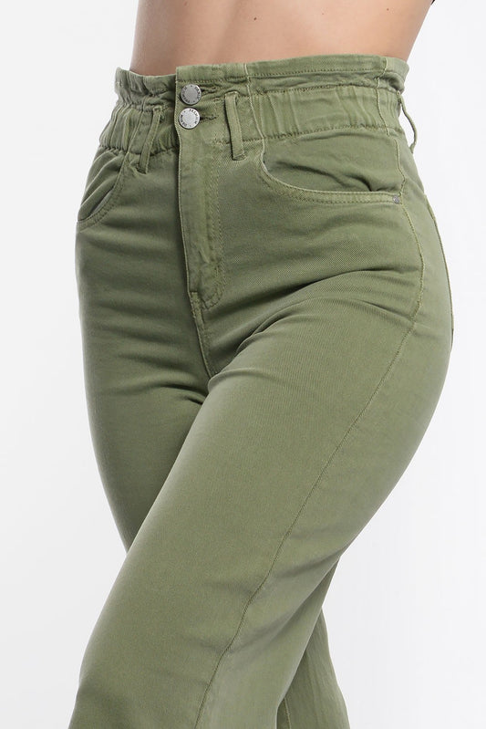 Παντελόνι denim cropped καμπάνα