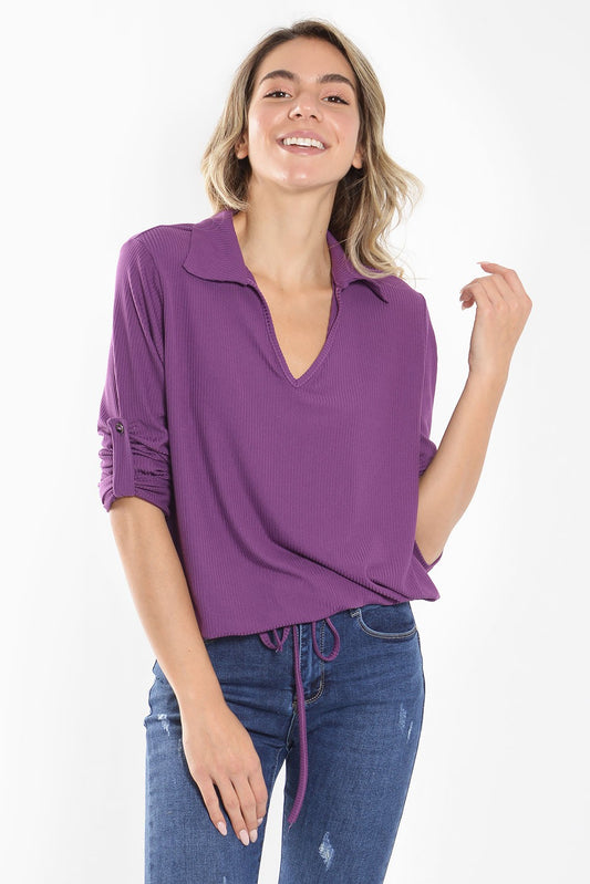 Μπλούζα πλεκτή rib