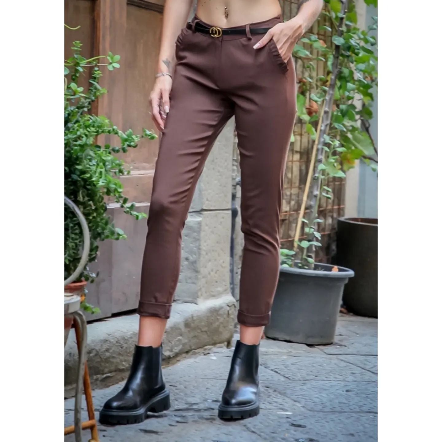 Παντελόνι βαμβακερό skinny