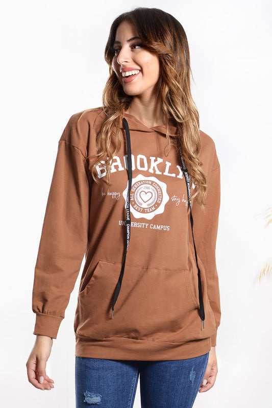 Φούτερ με στάμπα letter printed