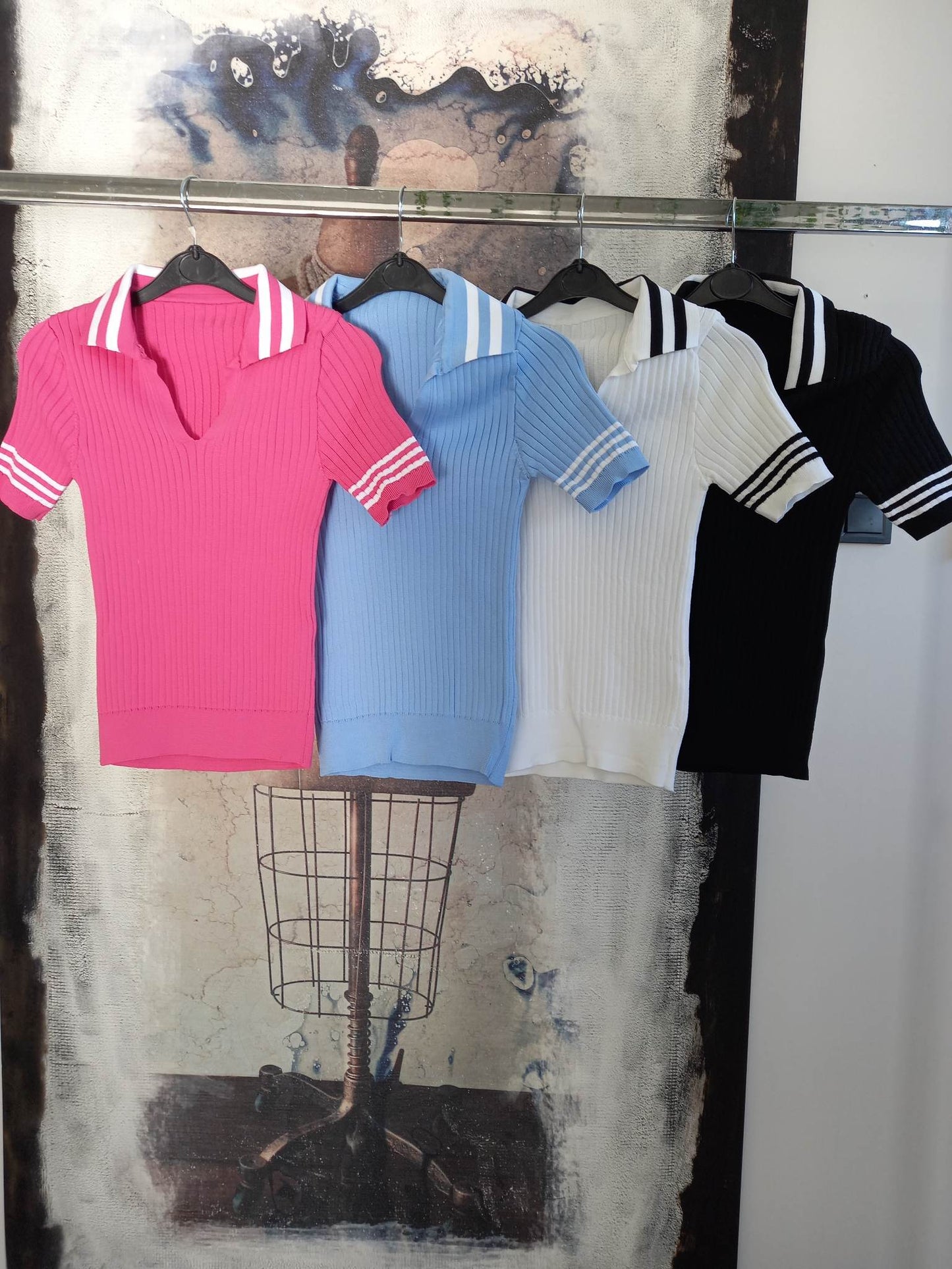 Top polo πλεκτό