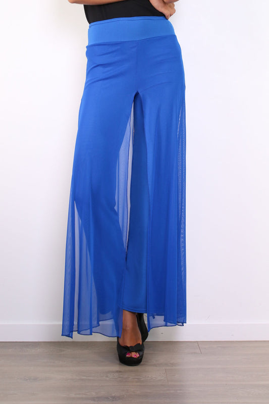 Παντελόνα με διαφάνεια και διπλό ύφασμα