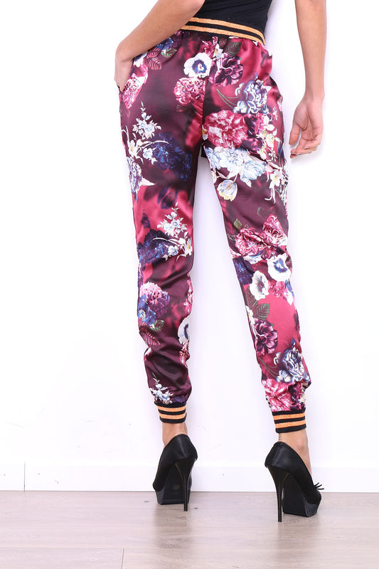 Παντελόνι floral με λάστιχα