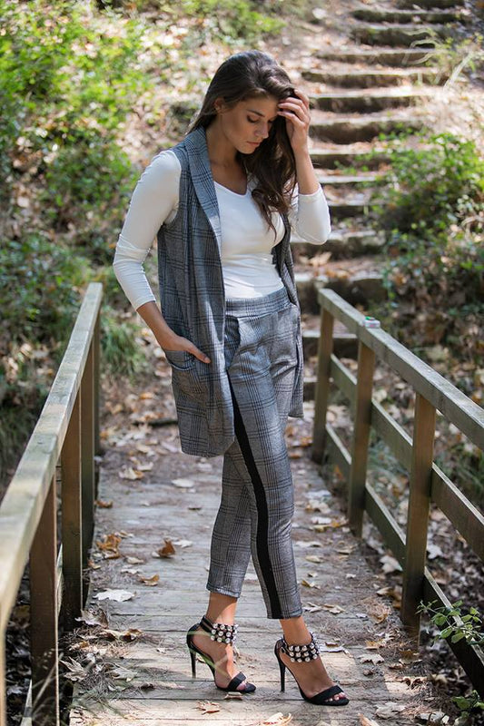 Παντελόνι καρό ελαστικό