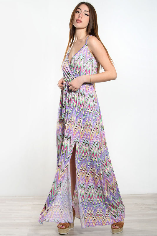 Φόρεμα maxi εμπριμέ