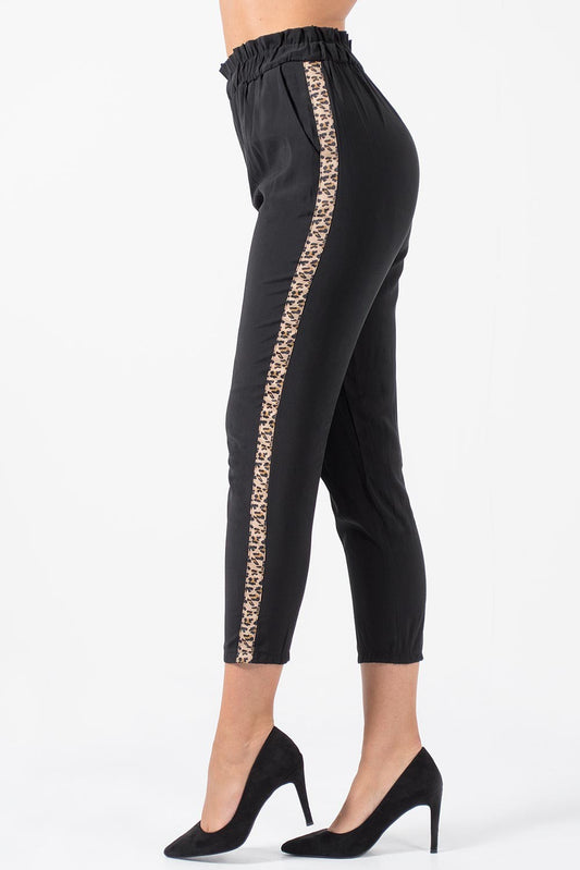 Παντελόνι με λεοπάρ ρίγα