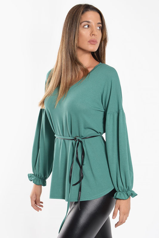 Μπλούζα με ζωνάκι