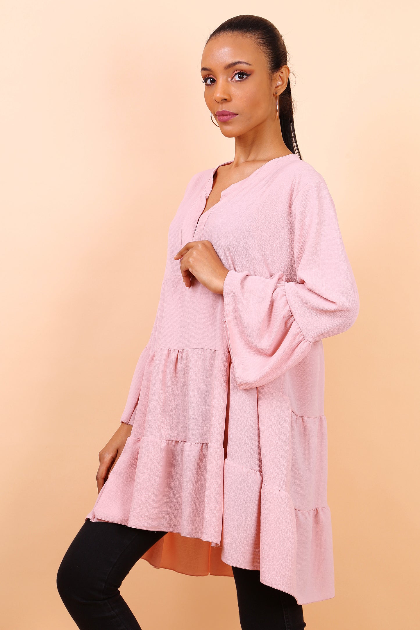 Shirt dress με βολάν