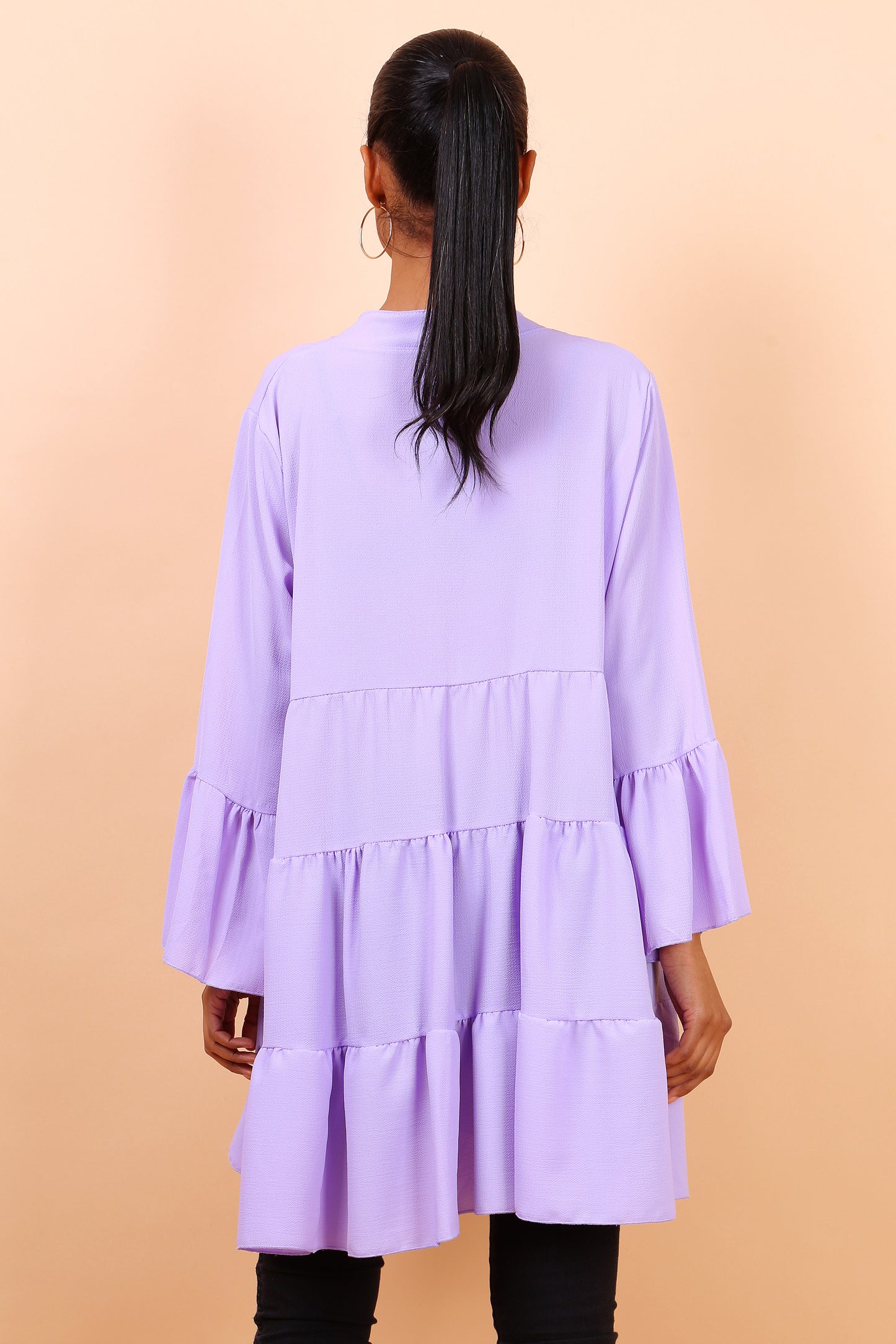 Shirt dress με βολάν