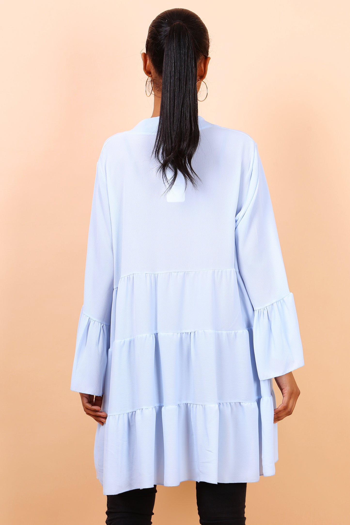 Shirt dress με βολάν