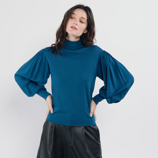 Μπλούζα με φουσκωτά μανίκια