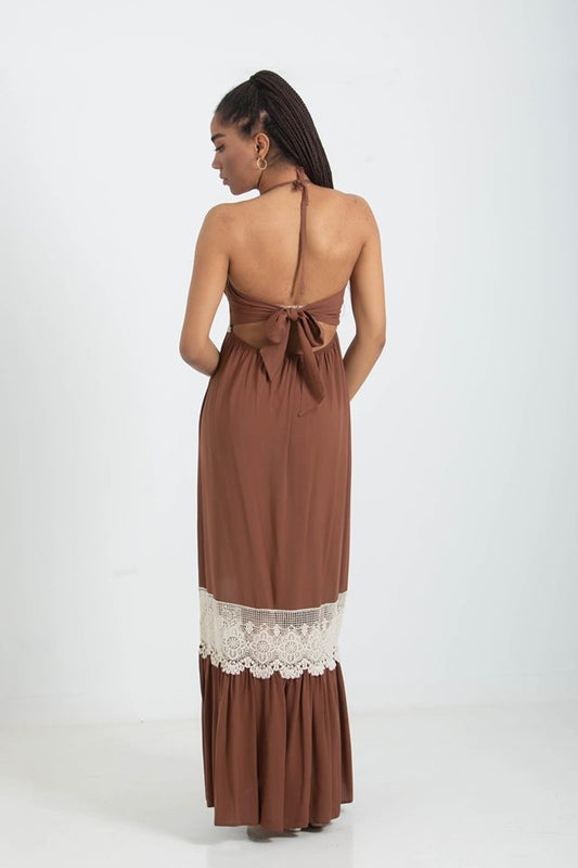 Maxi Φόρεμα με δανδέλα