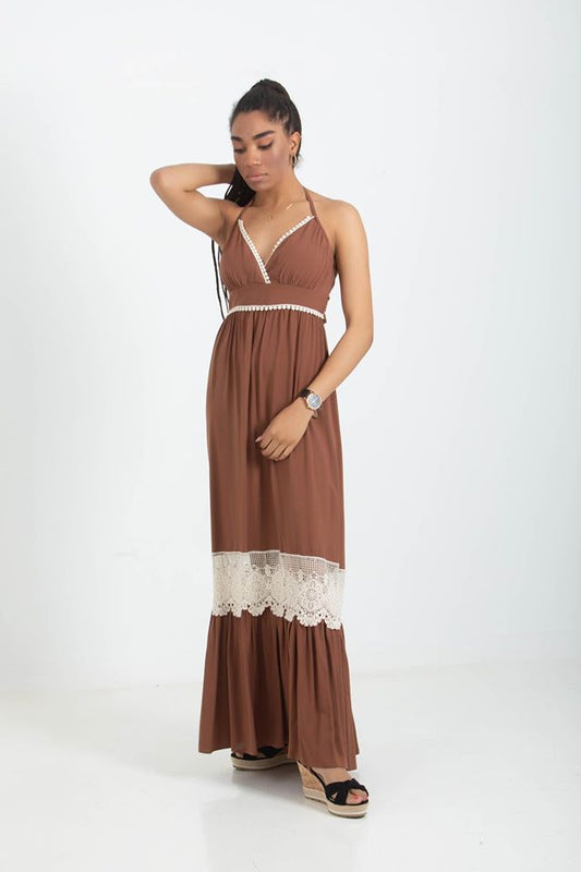 Maxi Φόρεμα με δανδέλα